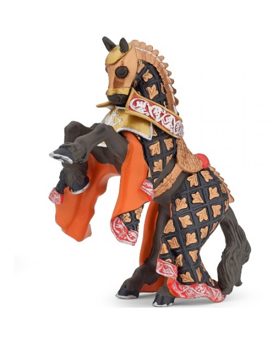 MINIATURA CAVALLO UOMO DRAGONE DI FUOCO