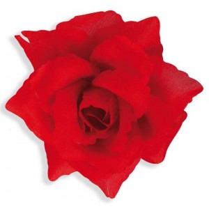 MOLLETTA PER CAPELLI ROSA ROSSA