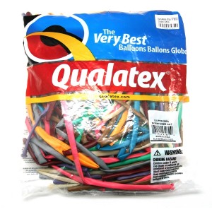 PALLONCINI MODELLABILI QUALATEX 260Q BUSTA 100 PEZZI MIX