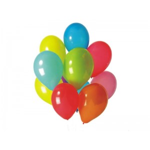 PALLONCINI ROTONDI 30cm - 100 unità MULTICOLORE