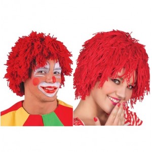 PARRUCCA CLOWN MULTICOLOR ROSSA
