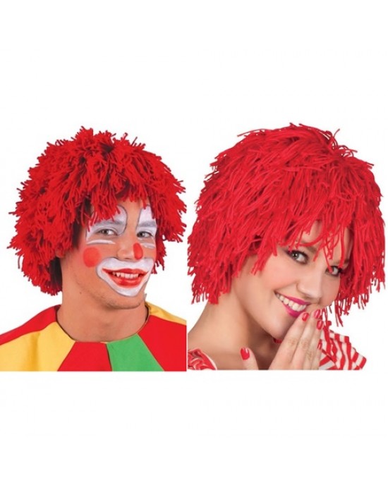 PARRUCCA CLOWN MULTICOLOR ROSSA