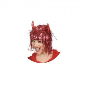PARRUCCA GLITTER DIAVOLO