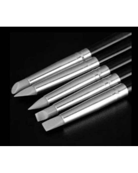 PENNELLO PUNTA SILICONA - SET DA 5 UNITA
