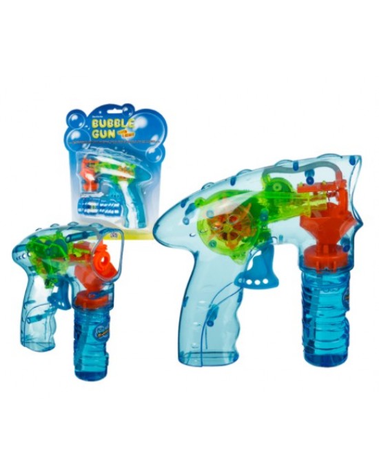 PISTOLA SPARA BOLLE DI SAPONE CON LED