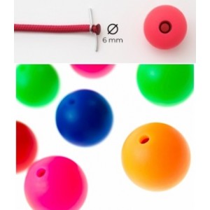 POMELLO  SILICONE singolo - foro 6 mm