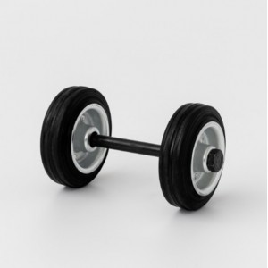 RICAMBIO COPPIA DI RUOTE CON ASSE