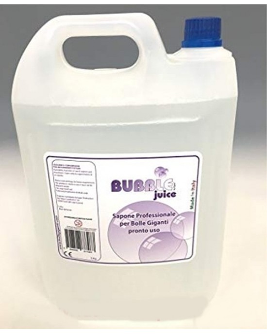 SAPONE BOLLE GIGANTI BUBBLE JUICE TANICA 5 LT - PRONTO USO