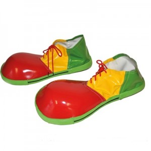 SCARPE CLOWN ADULTO MULTICOLORE