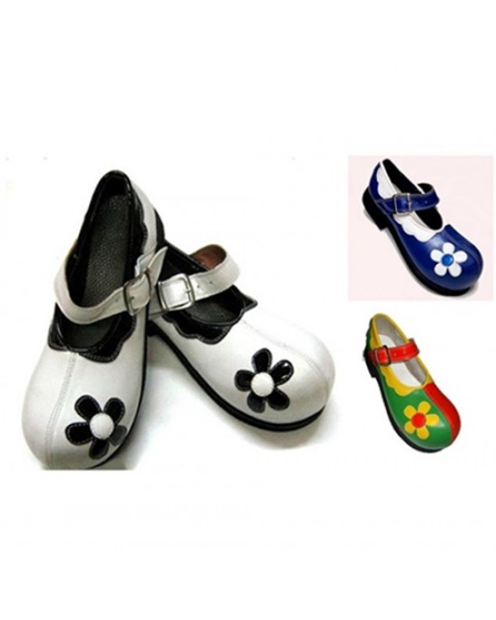SCARPE CLOWN CUOIO - FIORE