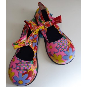 SCARPE CLOWN SUOLA GOMMA - FIORI