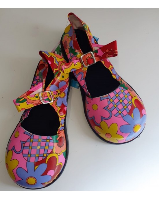 SCARPE CLOWN SUOLA GOMMA - FIORI
