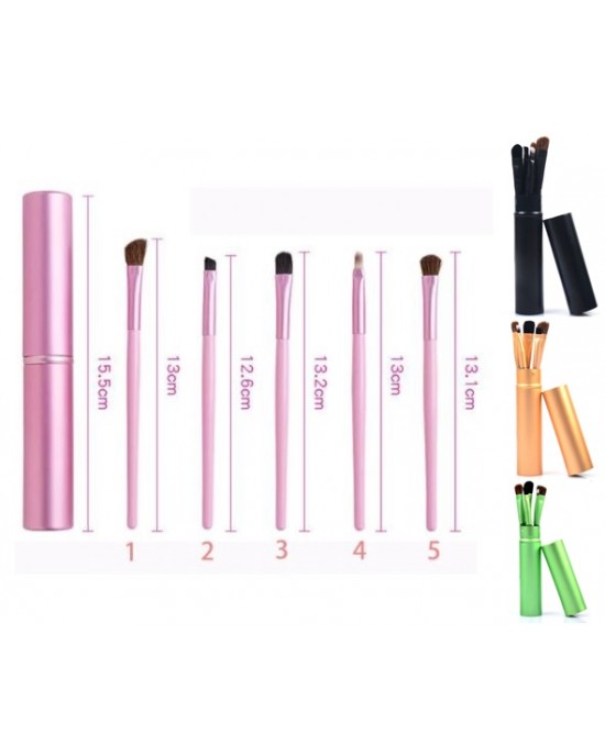 SET 5 PENNELLI PER TRUCCO - CON ASTUCCIO
