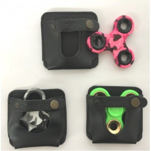 SPINNER CUSTODIA IN PELLE PIATTA