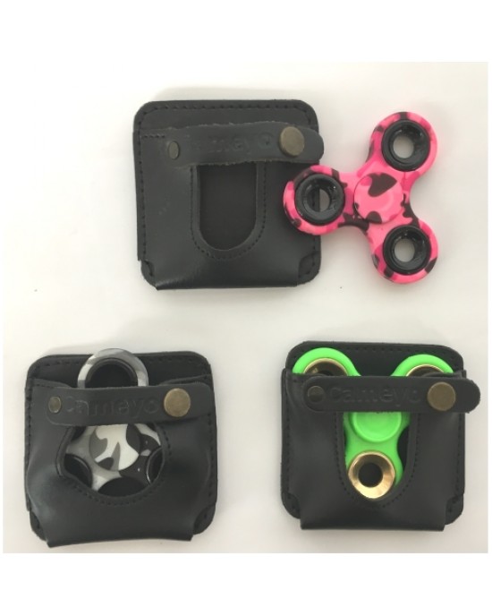 SPINNER CUSTODIA IN PELLE PIATTA
