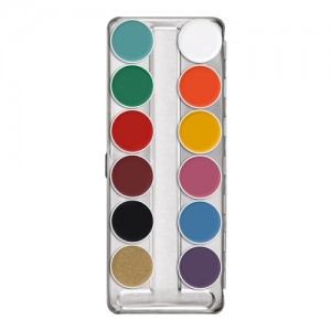 SUPRACOLOR KRYOLAN TAVOLOZZA METALLO 12 COLORI (face painting)