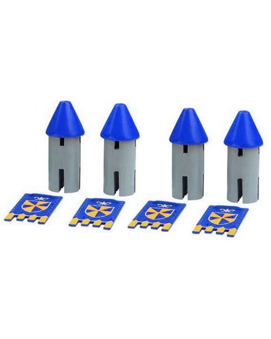 TORRETTE BLU CON BLASONI