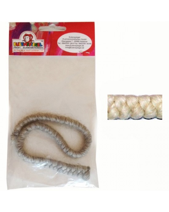 TRECCIA PER BARBA FINTA BIANCO