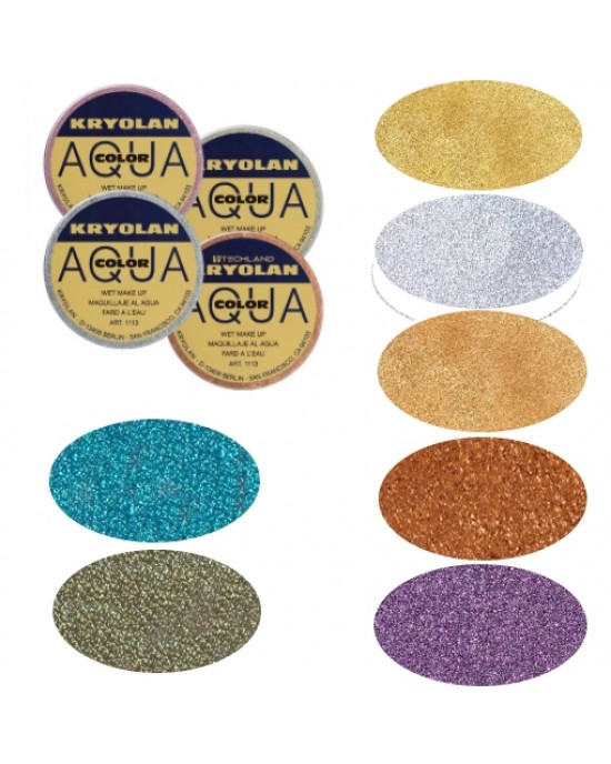 TRUCCO AQUACOLOR KRYOLAN 8 ml METAL